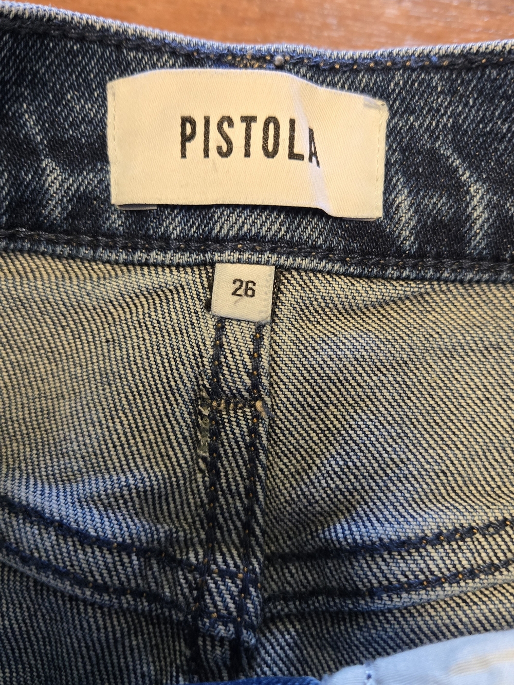 Pistola Lana Cider Wide-Leg Flare Jeans in Medium Blue Wash Size 26  High Rise - Picture 3 of 10